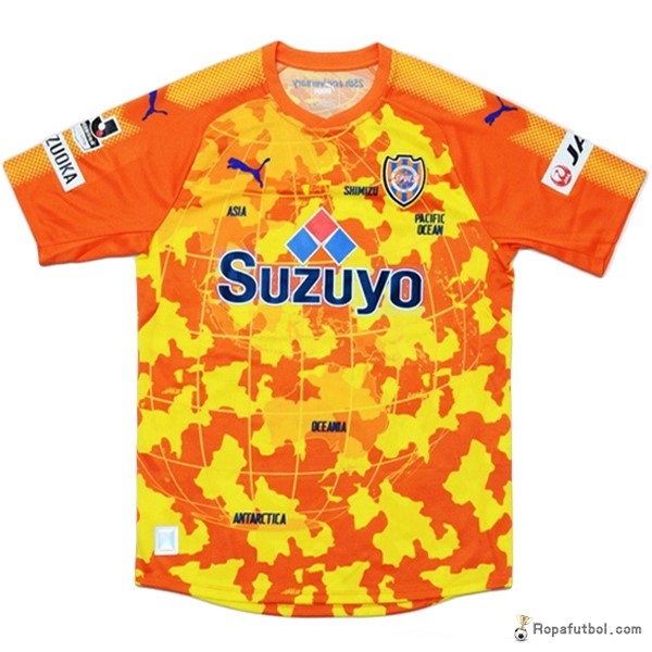 Camiseta Shimizu S Pulse Replica Primera Ropa 2017/18 Amarillo Naranja